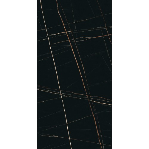 120x240/0.6 Laurent Black Gold Matt Спеченный камень
