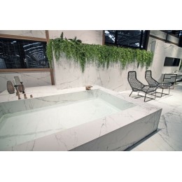 150*300/0.6 Syros Super Blanco-Gris Matt Polished Минеральная поверхность