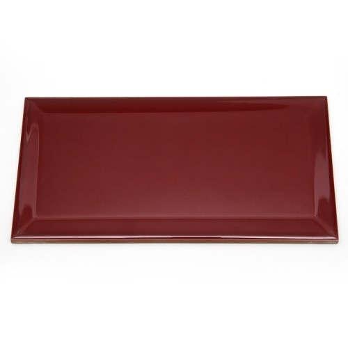 Керамическая плитка Dar Ceramics Biselado Burdeos Brillo 10x20