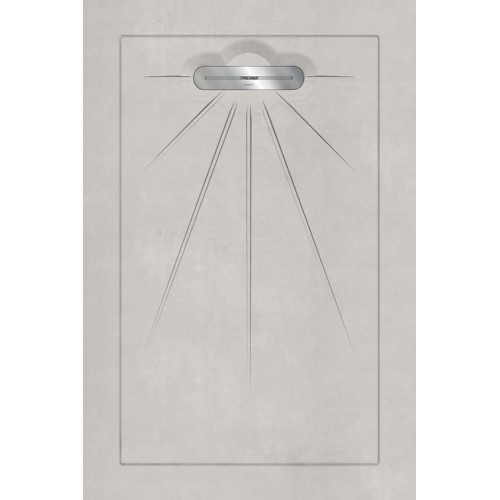 AQUANIT 90х135 MULTI BETON WHITE Linear Massive