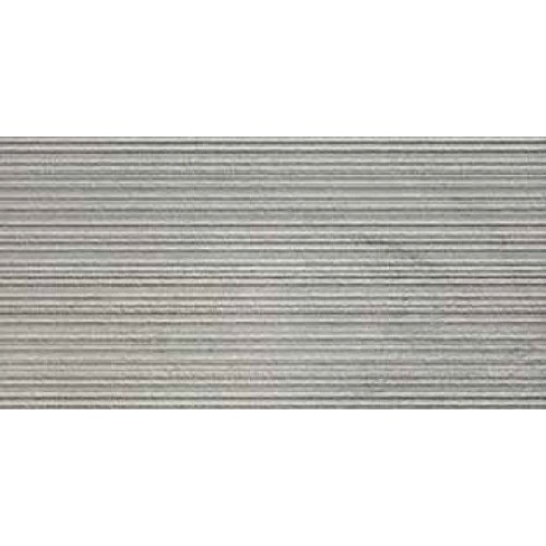 Настенная плитка глазурованная Klif 3D Row Silver 40x80