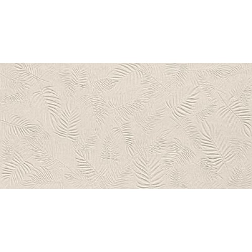 Настенная плитка глазурованная 3D Wall Carve Leaf Ivory 40x80