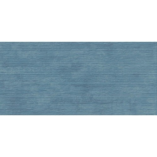 Настенная плитка глазурованная Raw  3D Scratch Blue 50x120