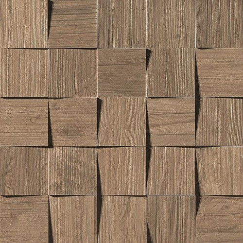 Керамогранит Неглазурованный Axi Brown Chestnut Mosaico 3D 35x35